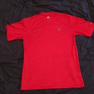 ADIDAS red shirt climalite